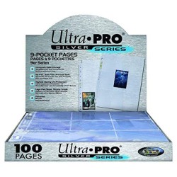 Ultra PRO - Silver 9 pocket pages toploading display