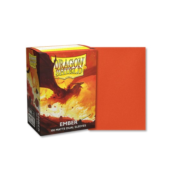 Dragon Shield - Matte Dual Ember Sleeves - 100ct