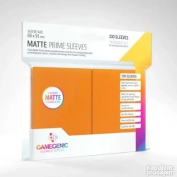Gamegenic - Matte Prime 100 Sleeves - Orange 66x91mm