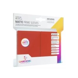 Gamegenic - Matte Prime 100 Sleeves - Red 66x91mm