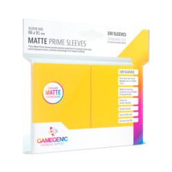Gamegenic - Matte Prime 100 Sleeves - Yellow 66x91mm