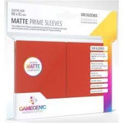 Gamegenic - Prime 100 Sleeves - Red 66x91mm