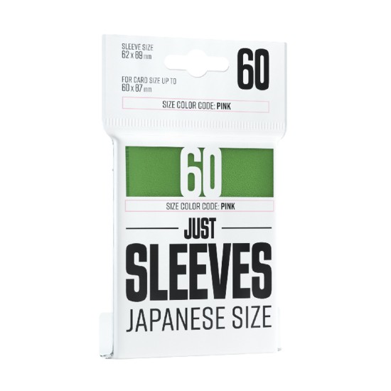 Just sleeves - Japanese size - Green  - 60 Sleeves