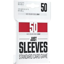 Just sleeves - Standard size - Red - 50 Sleeves