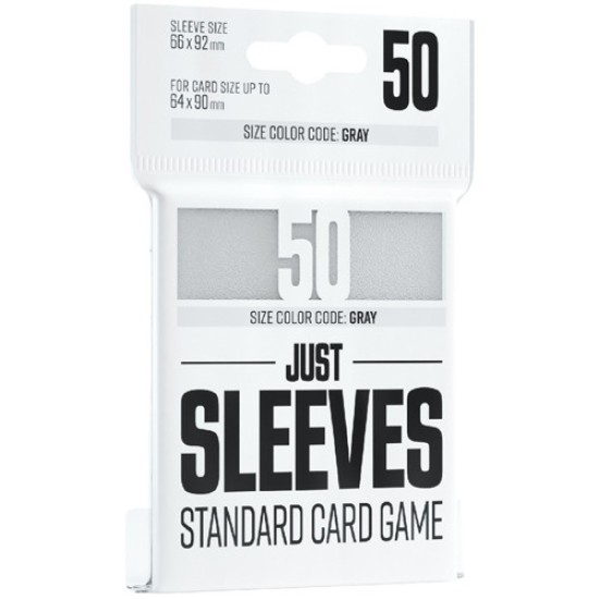 Just sleeves - Standard size - White - 50 Sleeves