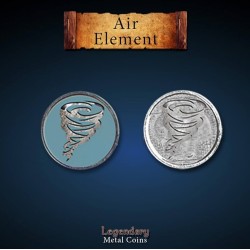 Metal Coins - Air Element (12 pcs)