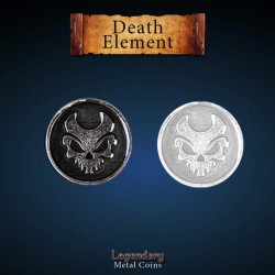 Metal Coins - Death Element (12 pcs)