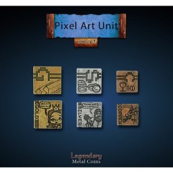 Metal Coins - Pixel Art Unit Set (30 pcs)