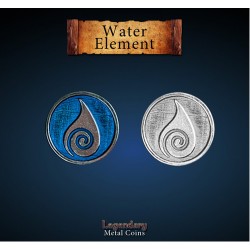 Metal Coins - Water Element (12 pcs)