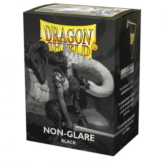 Dragon Shield Non-Glare Matte Sleeves - Black (100ct)