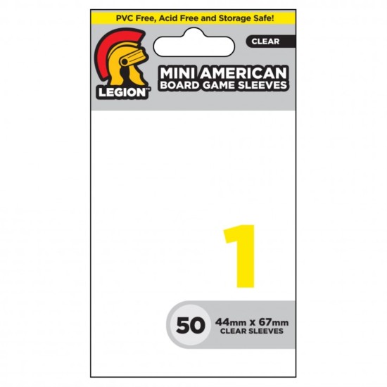 Legion 1 - 44x67mm - Mini American Clear Sleeves