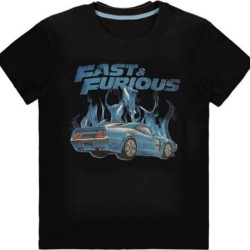 Universal - Fast & Furious - Blue Flames - Men's Short Sleeved T-shirt - XL Size