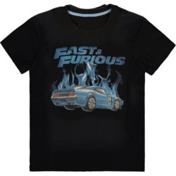 Universal - Fast & Furious - Blue Flames - Men's Short Sleeved T-shirt - M Size