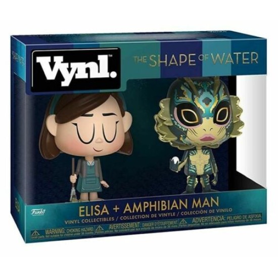 Funko - Vynl 2-Pack Shape of Water - Elisa & Amphibian Man Vinyl