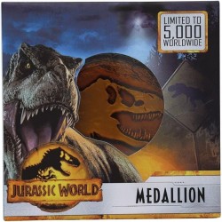 Jurassic World 24K Gold Plated Medallion